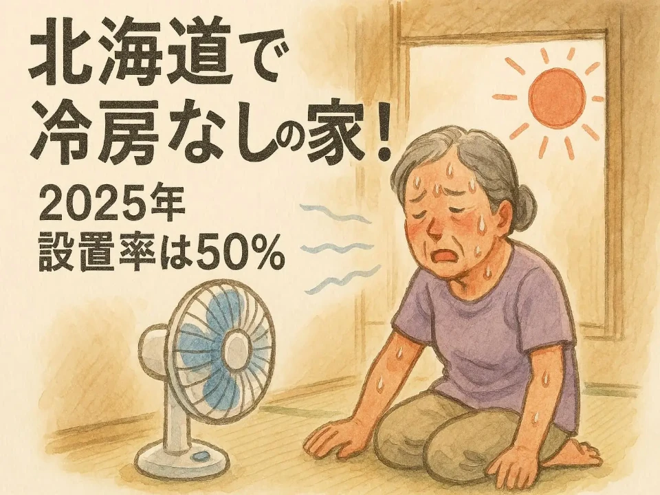 北海道の猛暑危機：エアコン普及率50%以下は本当か？