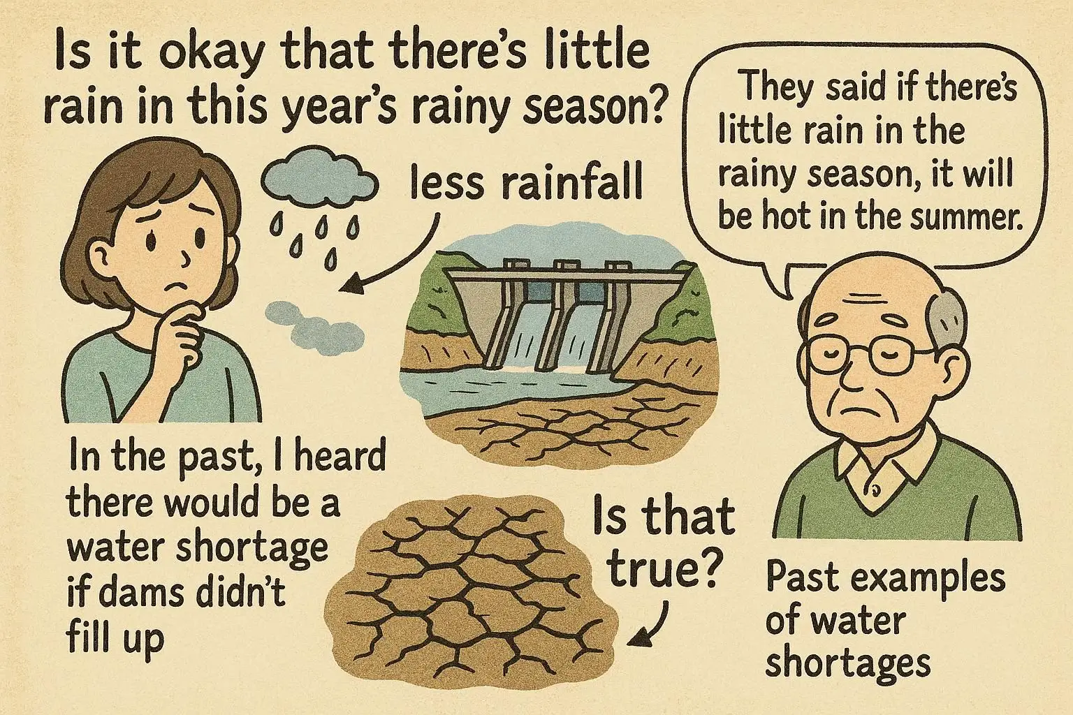 【梅雨】雨が降らないと水不足＆猛暑になるは本当なのか？